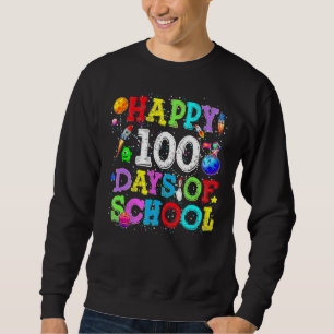 100th Day of School Teacher Kids Child Astronaut O Sweatshirt