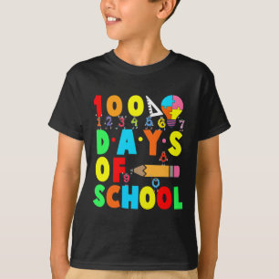 100th Day Of School Teacher Kids Child Happy 100 D T-Shirt