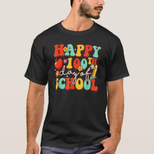 100th Day Of School Teacher Kids Child Happy 100 D T-Shirt