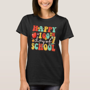 100th Day Of School Teacher Kids Child Happy 100 D T-Shirt