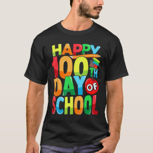100th Day Of School Teacher Kids Child Happy 100 D T-Shirt
