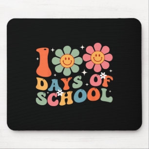 100th Day Of School Teacher Retro Kids 100 Days Of Mouse Mat