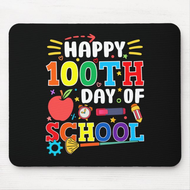 100th Day Of School Teachers 100 Days 2  Mouse Mat (Front)