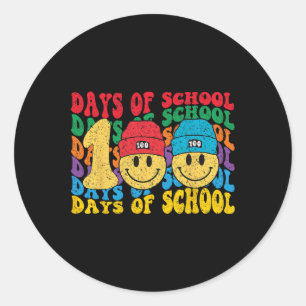 100th Day Of School Teachers 100 Days Classic Round Sticker