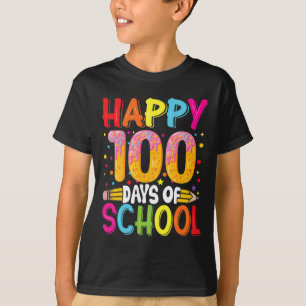 100th Day Of School Teachers Kids Child Happy 100 T-Shirt