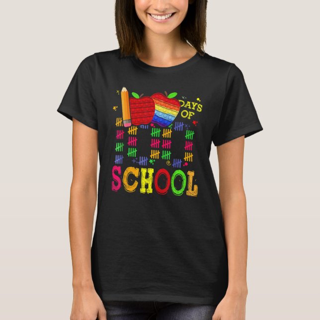 100th Day of School Teachers Kids Child Happy 100  T-Shirt (Front)