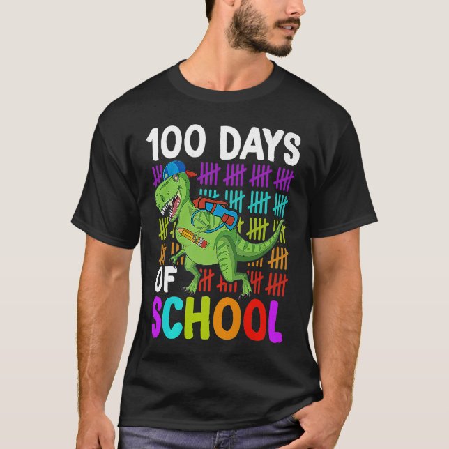 100th Day of School Teachers Kids Child Happy 100  T-Shirt (Front)