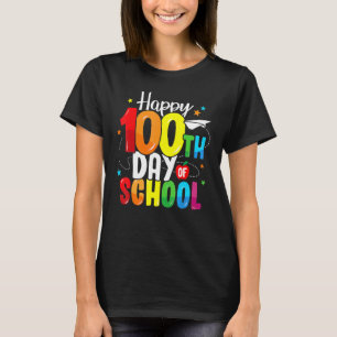100th Day Of School Teachers Kids Child Happy 100 T-Shirt