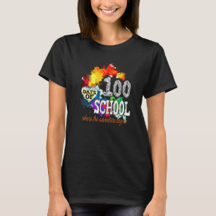100th Day of School Teachers Kids Happy 100 Days B T-Shirt
