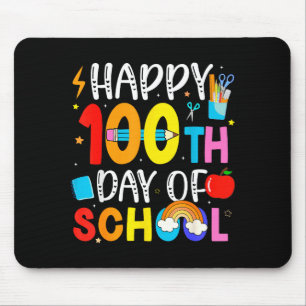 100th Day Of School Teachers Students 100 Days Of Mouse Mat