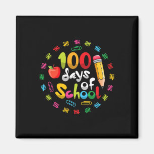 100th Day Of School Teachers Students 100 Days Sma Magnet