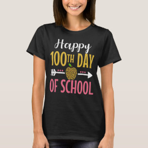 100th Day Of School Teachers Womens Girls 100 Days T-Shirt