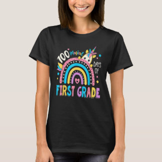 100th Day Of School Unicorn 100 Magical Days First T-Shirt