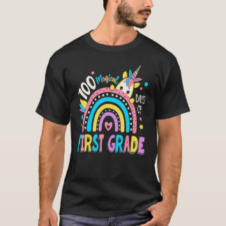 100th Day Of School Unicorn 100 Magical Days First T-Shirt