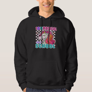 100th Day Of School Unicorn 100 Magical Days Teach Hoodie