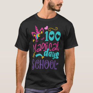 100th Day Of School Unicorn 100 Magical Days Teach T-Shirt