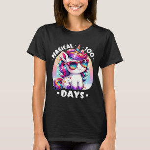 100th Day Of School Unicorn 100 Magical Days Teach T-Shirt