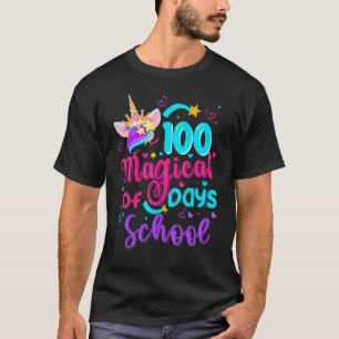 100th Day of School Unicorn 100 Magical Days Teach T-Shirt