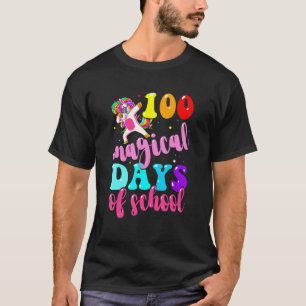 100th Day Of School Unicorn 100 Magical Days Teach T-Shirt