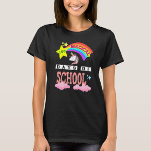 100th Day of School Unicorn 100 Magical Days Teach T-Shirt