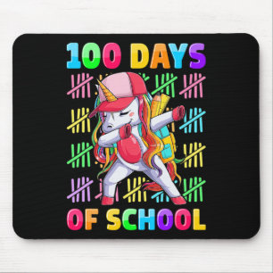 100th Day Of School Unicorn For Girls Kids Happy 1 Mouse Mat