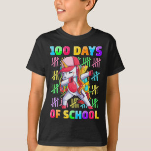 100th Day of School Unicorn for Girls Kids Happy 1 T-Shirt