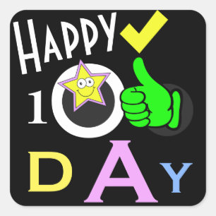 100th Day School Sticker - SRF