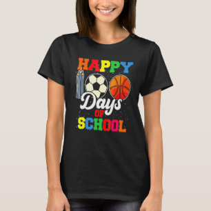 100th Day Student Boys Girls Basketball 100 Days O T-Shirt
