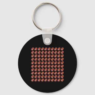 100th Day Student Boys Girls Footbyll 100 Days Of Key Ring