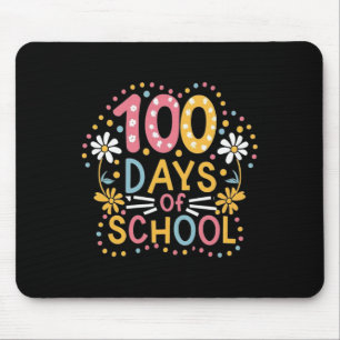 100th Day Student Boys Girls Kids 100 Days Of Scho Mouse Mat