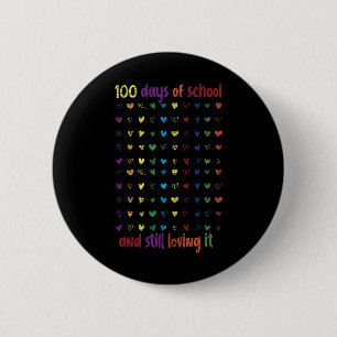 100th Day Student Girls Kids Gift 100 Days Of Scho 6 Cm Round Badge