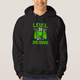 100th day video gamer 100 days of 2nd grade unlock hoodie