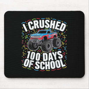 100th Days Of School Boys Teacher Student Monster Mouse Mat