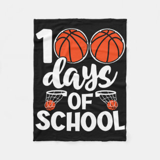 100th Days Of School Bysketbyll Kids Boys Novelty Fleece Blanket