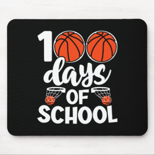 100th Days Of School Bysketbyll Kids Boys Novelty  Mouse Mat