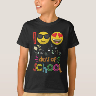 100th Days of School Kindergarten Teacher Emoji T-Shirt