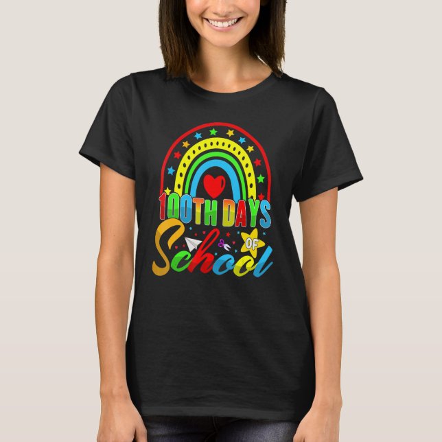 100th Days of School Teacher Kids - 100 Days Smart T-Shirt (Front)