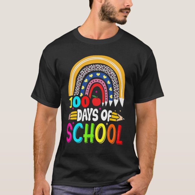 100th Days of School Teacher Kids - 100 Days Smart T-Shirt (Front)
