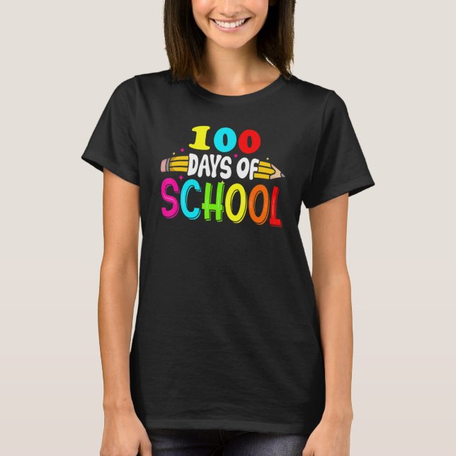 100th Days of School Teacher Kids - 100 Days Smart T-Shirt (Front)