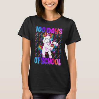 100th Days Of School Unicorn 100 Days Smarter 100t T-Shirt