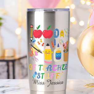 100th days of teacher stuff, 100th days at school insulated tumbler
