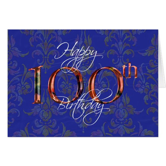 100th happy birthday card