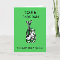 100th Park Run Congratulations