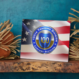 100th Training Division Plaque