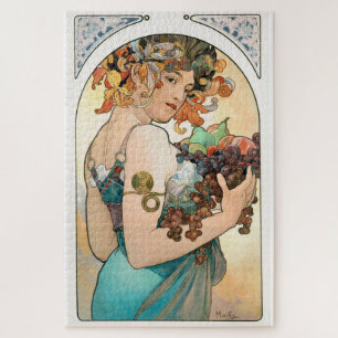 1014 Puzzle - Lady With Grapes Mucha