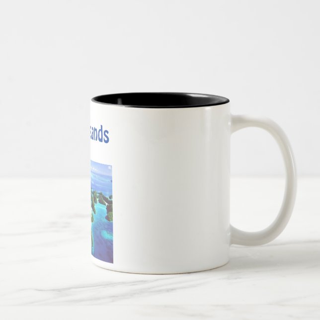 1019491-Palaus_famed_Rock_Islands-Palau, Palau ... Two-Tone Coffee Mug (Right)