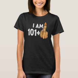101+1 Middle Finger 102nd Birthday Provocative T-Shirt