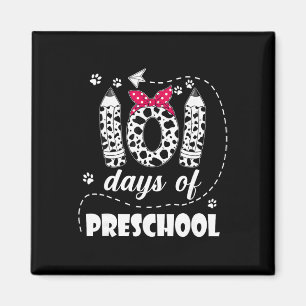 101 Days Of Preschool Dog Cute 100 Days Of School Magnet