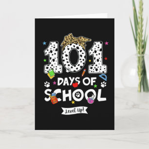 101 Days of School Cute Cow Classroom Celebration Card