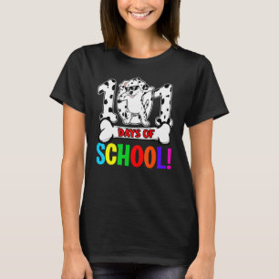 101 Days Of School Dabbing Dalmation Teachers Kids T-Shirt